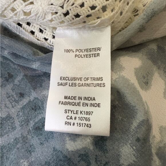 NWT Koy Resort Varadero Tassel Crochet Tie Dye Kaftan Swim Cover Up Size Large - Picture 8 of 11